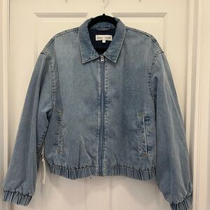 Denim Forum Bomber Jacket